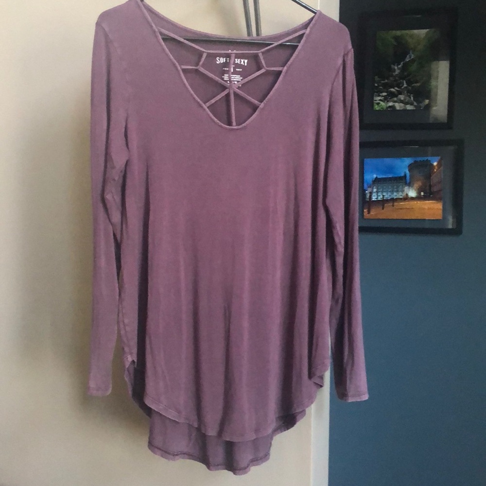 Purple American Eagle Soft & Sexy T